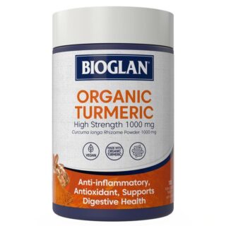 Bioglan Organic Turmeric 1000mg 100 Tablets
