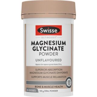 Swisse Ultiboost Magnesium Glycinate Unflavoured Powder 140g