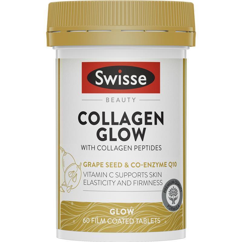 Swisse Beauty Collagen Glow With Collagen Peptides 60 Tablets