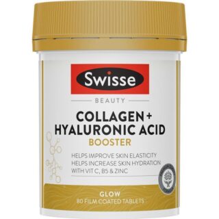 Swisse Beauty Collagen + Hyaluronic Acid Booster 80 Tablets