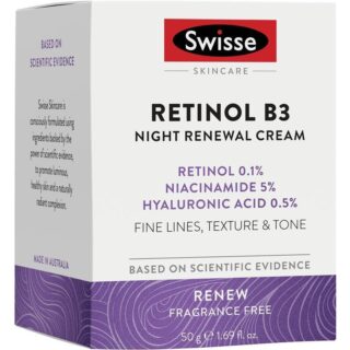 Swisse Skincare Retinol B3 Night Renewal Cream 50g