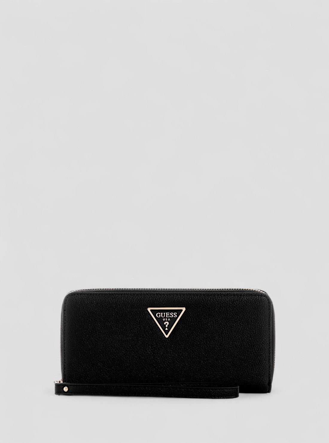 Black laurel large zip around wallet