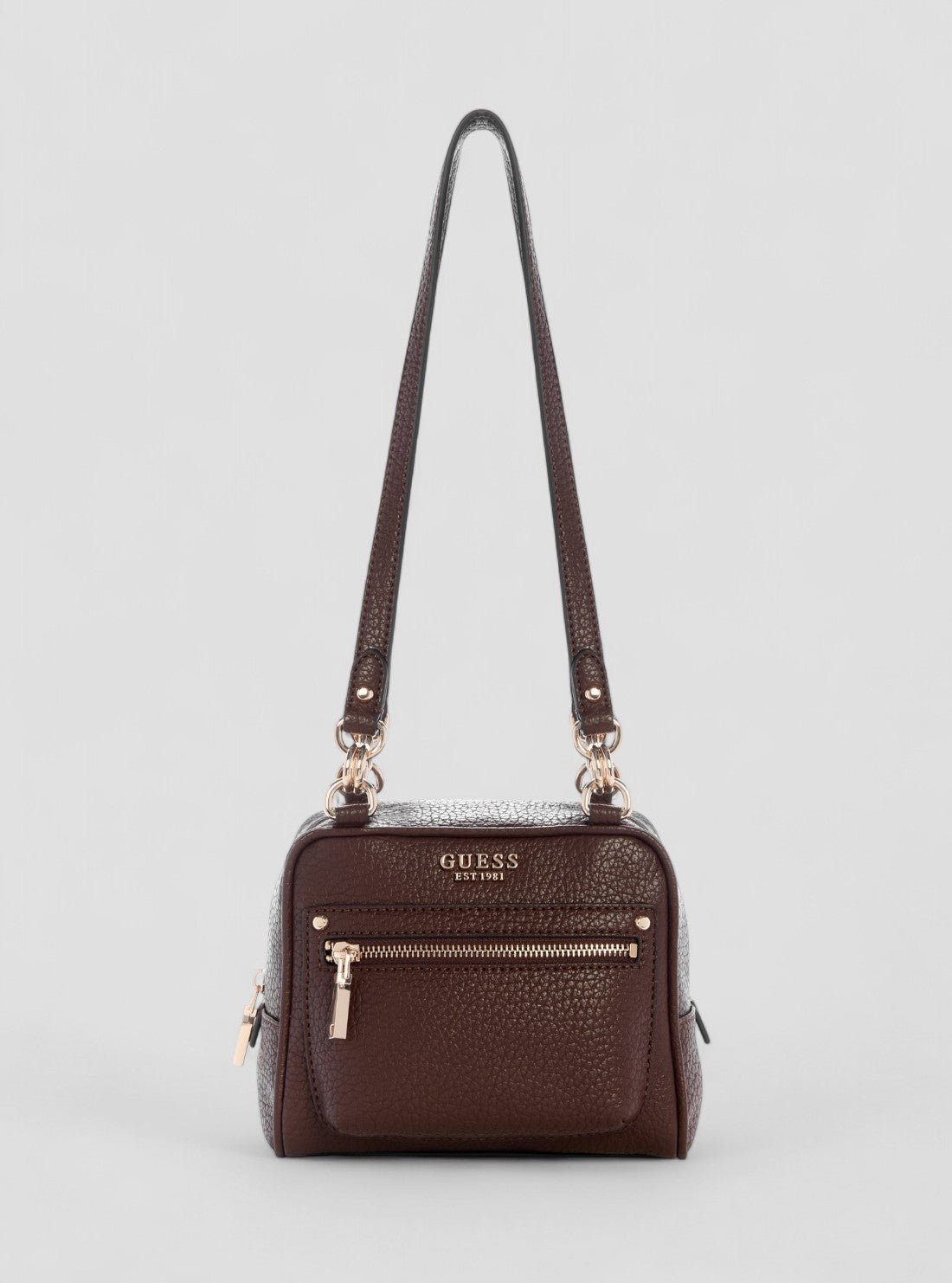 Brown marsha box shoulder bag