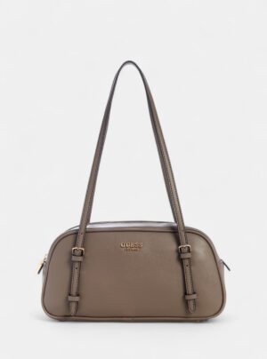 Brown cerelia shoulder satchel bag