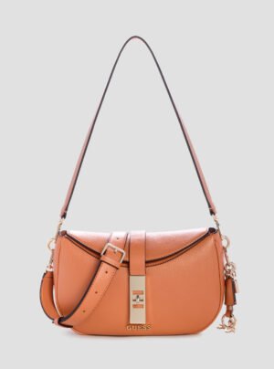Orange brooke shoulder satchel bag
