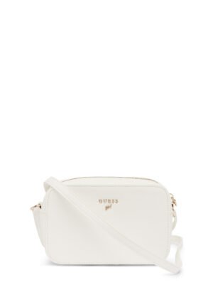 White camera crossbody bag