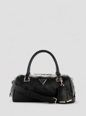 Black logo cresidia ii box satchel bag
