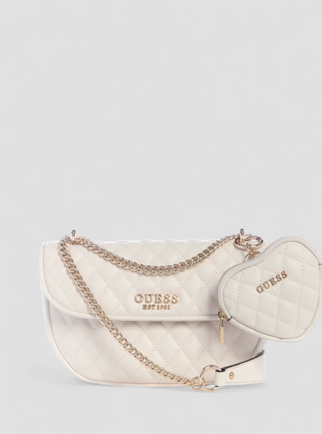 White atabey convertible crossbody flap bag