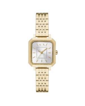 Armani Exchange Armani Silver Dial Gold Tone Stainless Steel Watch AX5725