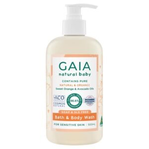 Gaia Natural Baby Bath & Body Wash 500ml Pump