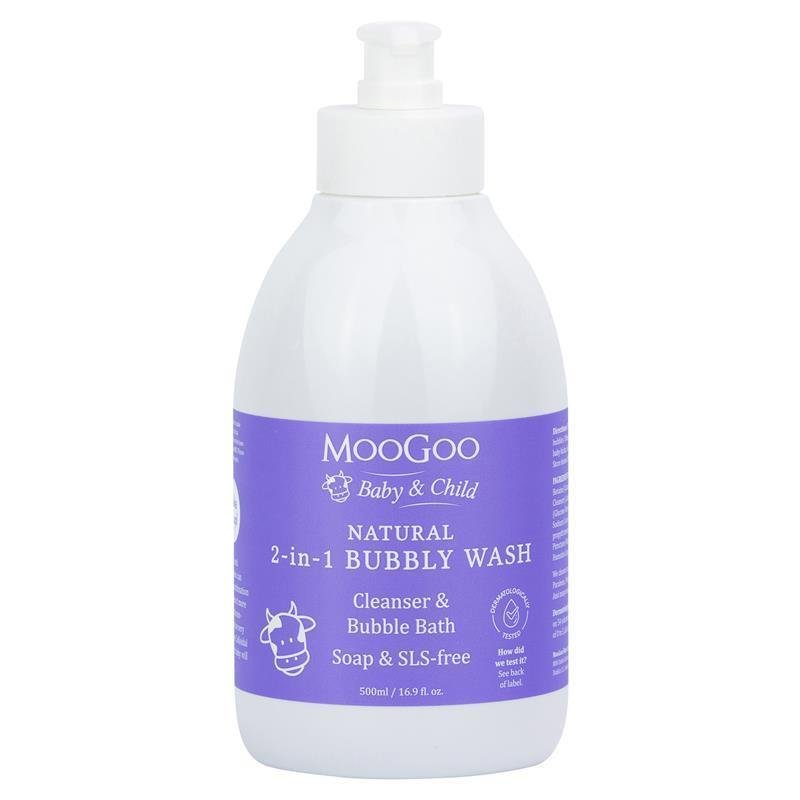 MooGoo Baby And Child 2 In 1 Bubbly Wash 500ml