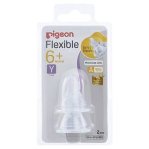 Pigeon Flexible Peristaltic Nipple Y 2 Pack