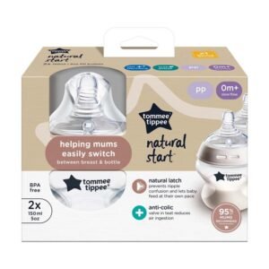 Tommee Tippee Natural Start 150ml PP Bottles 2 Pack