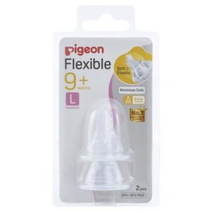 Pigeon Flexible Peristaltic Nipple L 2 Pack
