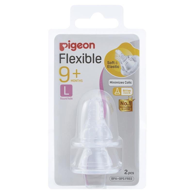 Pigeon Flexible Peristaltic Nipple L 2 Pack
