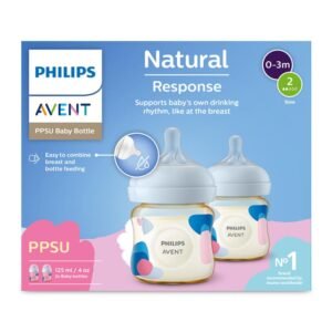 Avent Natural Response PPSU Baby Bottles 125ml 2 pack