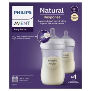 Avent Natural Response Feeding Bottle 260ml 2 Pack