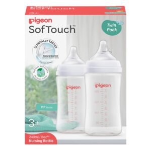 Pigeon SofTouch Bottle PP 240ml Twin Pack