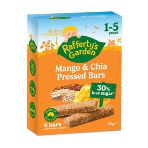 Raffetys Garden Mango & Chia Pressed Bar 90g