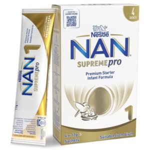 NAN SUPREMEpro 1 Suitable From Birth Premium Starter Infant Formula Powder Sachets 4x17g
