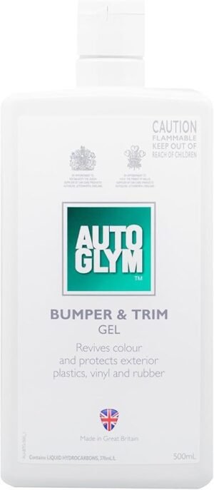 Autoglym Bumper & Trim Gel, 500ml - Car Trim Restorer Revives Colour and Protects Exterior Car Bodywork