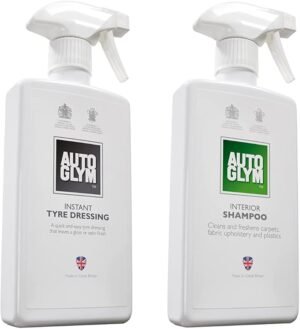 Autoglym Instant Tyre Dressing 500ml & Interior Shampoo 500ml