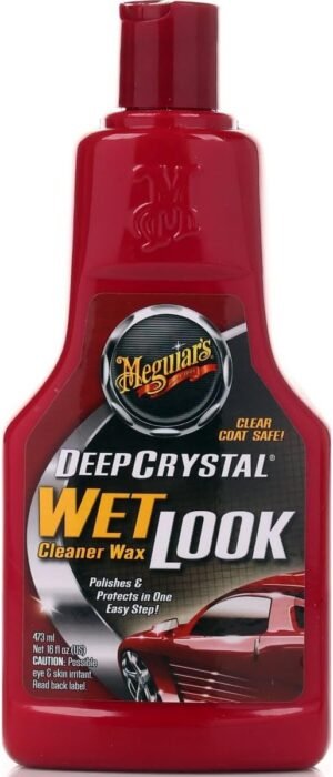Meguiar's Deep Crystal Wetlook Polymer Sealant, 473 ml | Cleans Surfaces While Removing Light Oxidation and Minor Blemishes | Creates a Wet Look Finish with Durable Protection