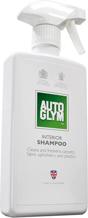 Autoglym Interior Shampoo 500ml - safe effective cleaner and freshener for car carpet, leather, plastic, upholstery, fabric, vinyl and automotive accessories