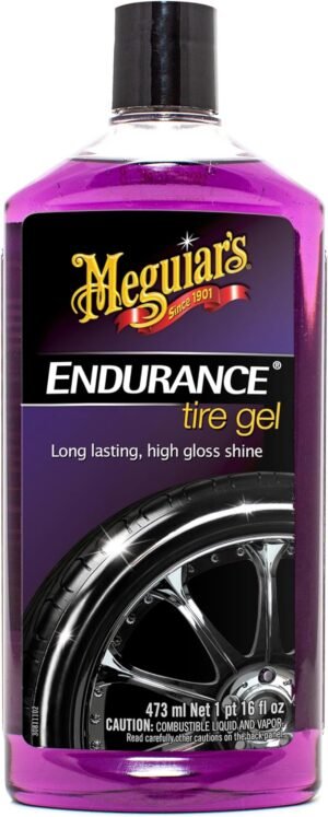 Meguiar's Endurance High Gloss Tyre Gel - Protects Against UV Damage and Tyre Browning - Best Tyre Shine - Professional Grade Performance - Long Lasting and Shiniest Finish - Gel Tyre Shine - 473ml