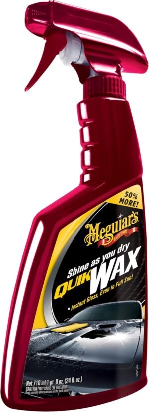 Meguiar's Quik Wax, 710 ml | Designed to Enhance Deep Gloss Finish on Vehicle Paint | Adds a Durable Protective Layer and Maintains Smooth Surface Feel