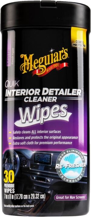 Meguiar's Quik Interior Detailer Cleaner Wipes