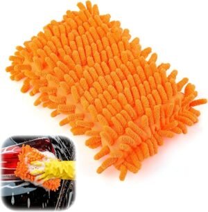 Professional Car Wash Sponge, Scratch-Free Microfiber Dual-Sided Cleaning Tool for Auto Detailing, Safe on Paint Glass Plastic Chrome Surfaces, Compatible with Car Wash Kits