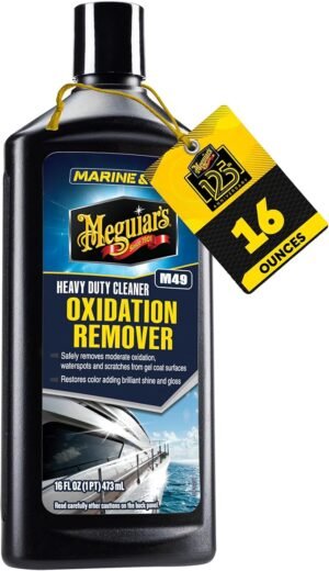 Meguiar's Oxidation Remover Heavy Duty Cleaner - Removes Moderate Oxidation, Scratches and Stains - Boat Oxidation Remover and Polish - Marine Detailing Accessories for High Gloss Protection - 473ml