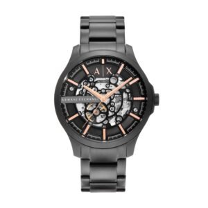 Armani Exchange Automatic Gunmetal Stainless Steel Watch AX2458