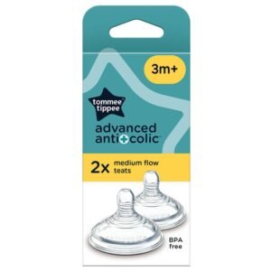 Tommee Tippee Natural Start AAC Med Flow Teats 2 Pack