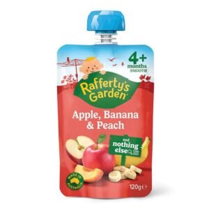 Raffertys Garden 4+ Months Apple Banana & Peach 120g