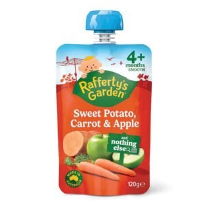 Raffertys Garden 4 Months Sweet Potato Carrot & Apple 120g