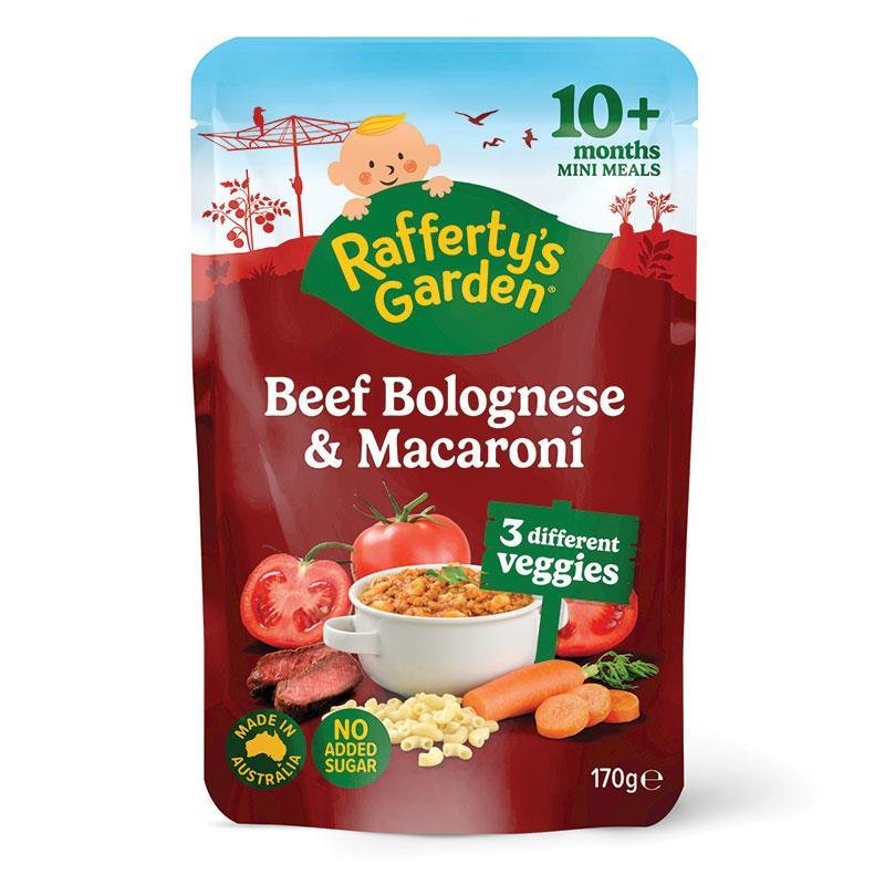 Raffertys Garden 10+ Months Bolognese with Macaroni 170g