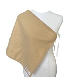 Flown Oak Tie Up Burp Cloth and Nursing Cover Mustard