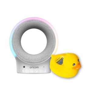 Oricom OBHSSOO Eclipse Colour Smart Sound Soother + 02SD Duck Digital Bath Room Thermometer Bundle
