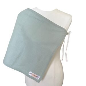 Flown Oak Tie Up Burp Cloth and Nursing Cover Mint Green