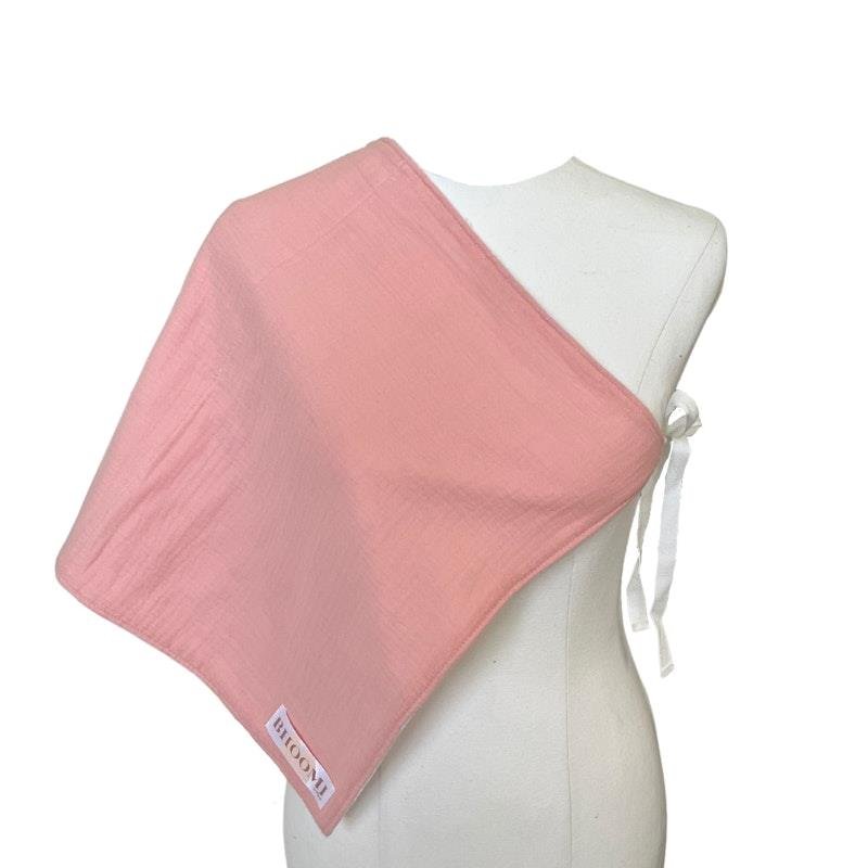 Flown Oak Tie Up Burp Cloth and Nursing Cover Pink