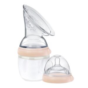 Haakaa Generation 3 Breast Pump and Bottle Top Set Peach