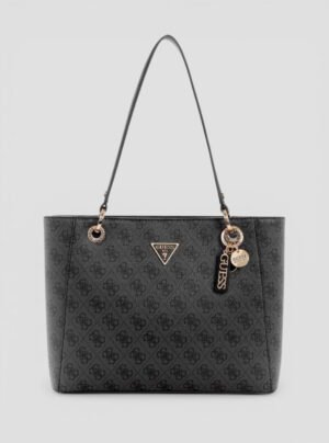 Black logo noelle small tote bag