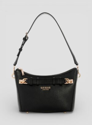 Black gregoria top zip shoulder bag
