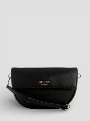 Black cerelia shoulder satchel bag