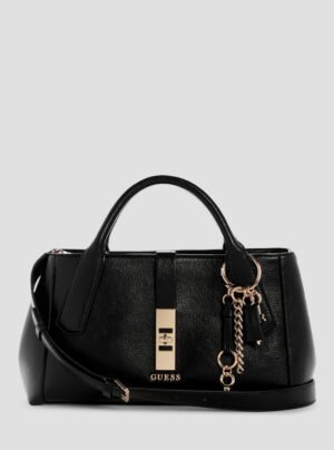Black brooke high society satchel bag
