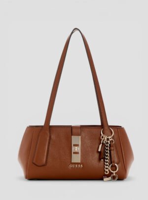 Brown brooke shoulder satchel bag