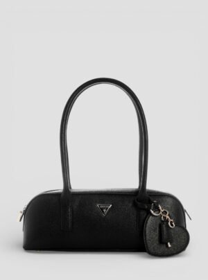 Black isobel small shoulder satchel bag