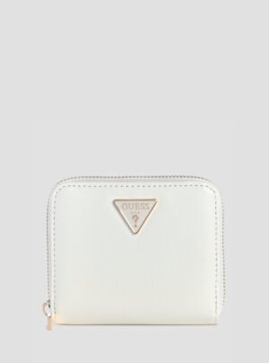White isobel small zip around wallet